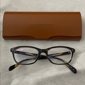 Oliver Peoples Glasses Ashton Narrow Cocobolo Tortoise 50-17-140 Eyeglasses
